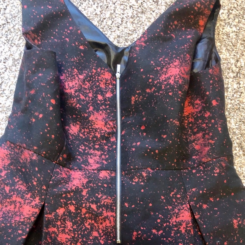Maia Red and Black Dress - Picture 3 of 4